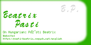 beatrix pasti business card